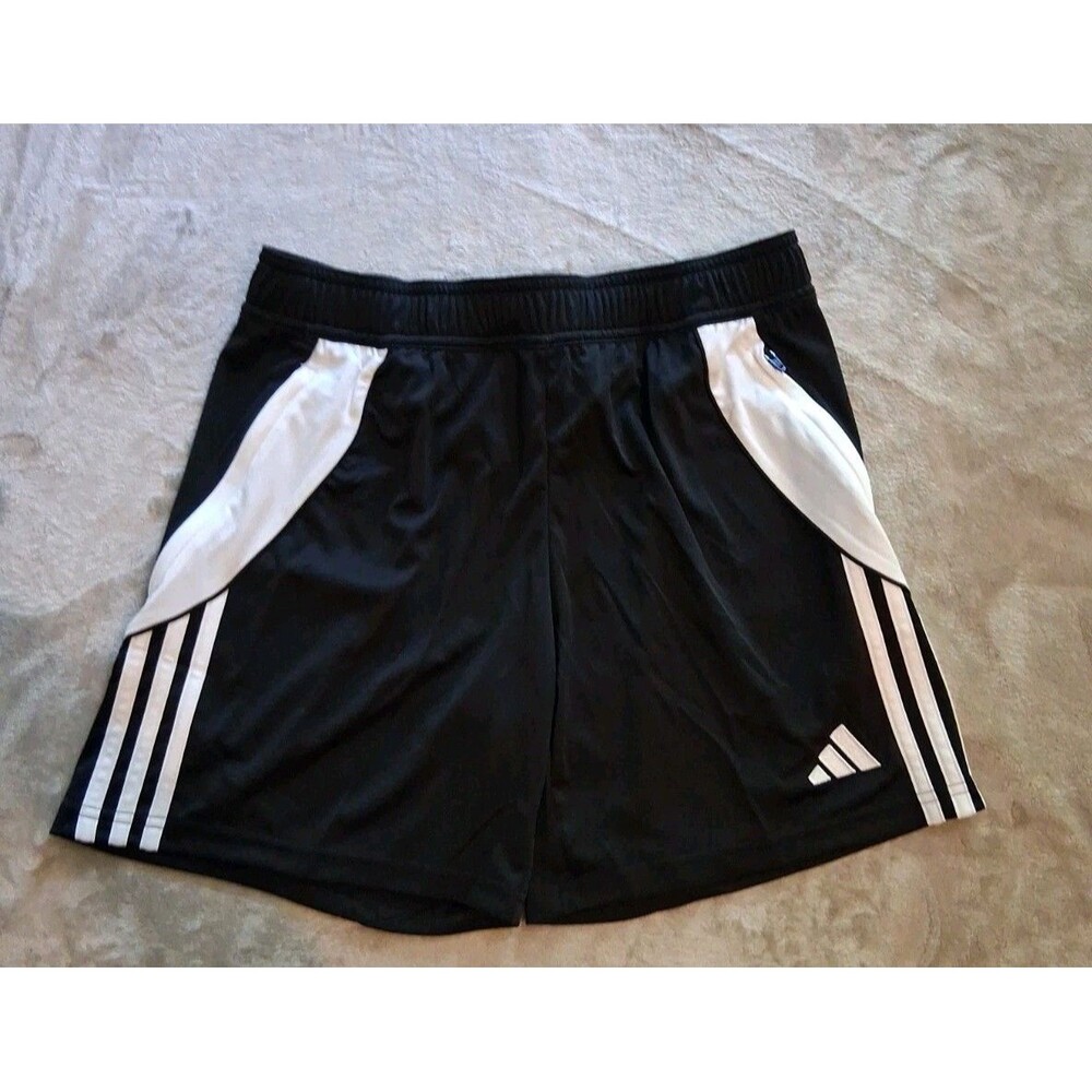 Adidas Shorts Women's Size Small Black With White Dide Stripes